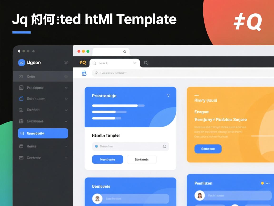 jq 如何导入html模板