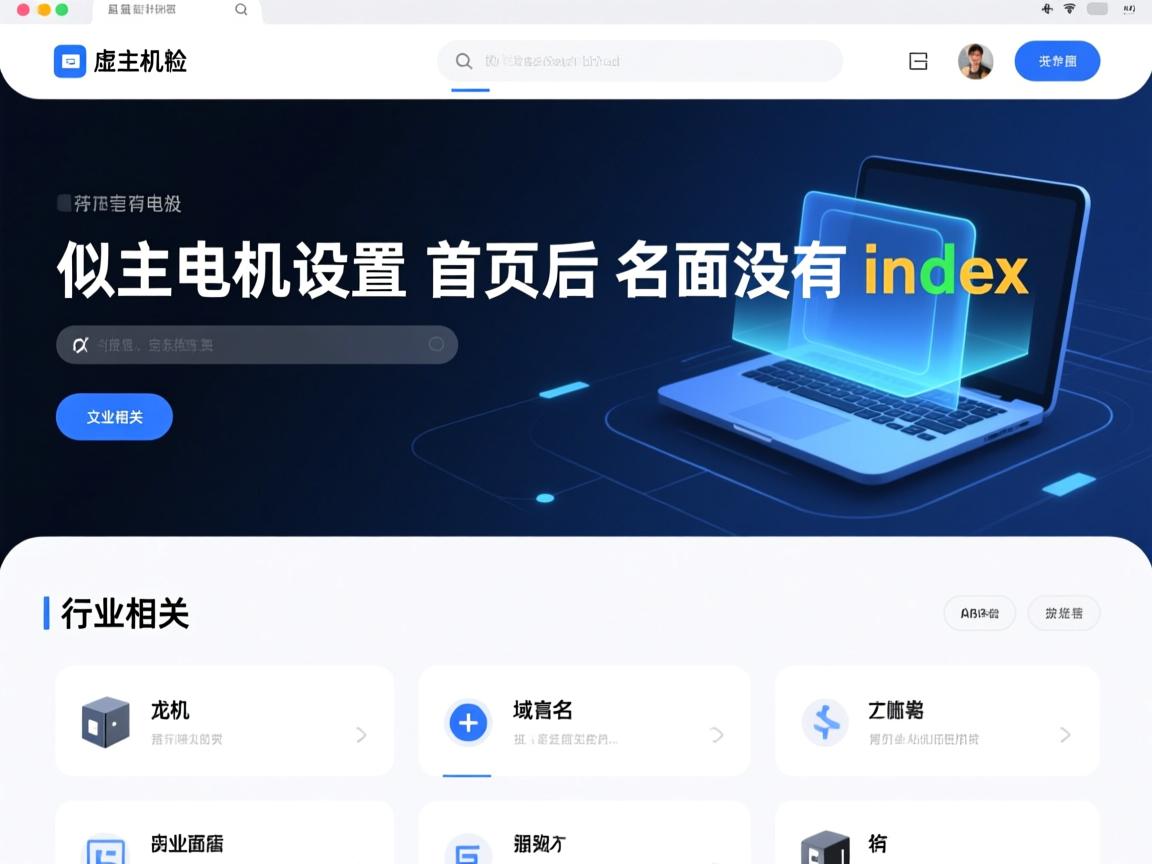 虚拟主机设置首页域名后面没有index  第2张 虚拟主机设置首页域名后面没有index  第2张