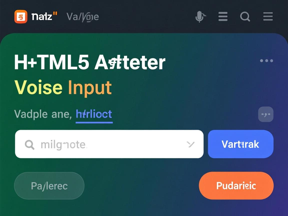 如何在HTML5中获取语音输入?  第2张 如何在HTML5中获取语音输入?  第2张