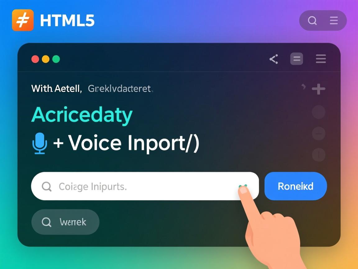 如何在HTML5中获取语音输入?  第1张 如何在HTML5中获取语音输入?  第1张