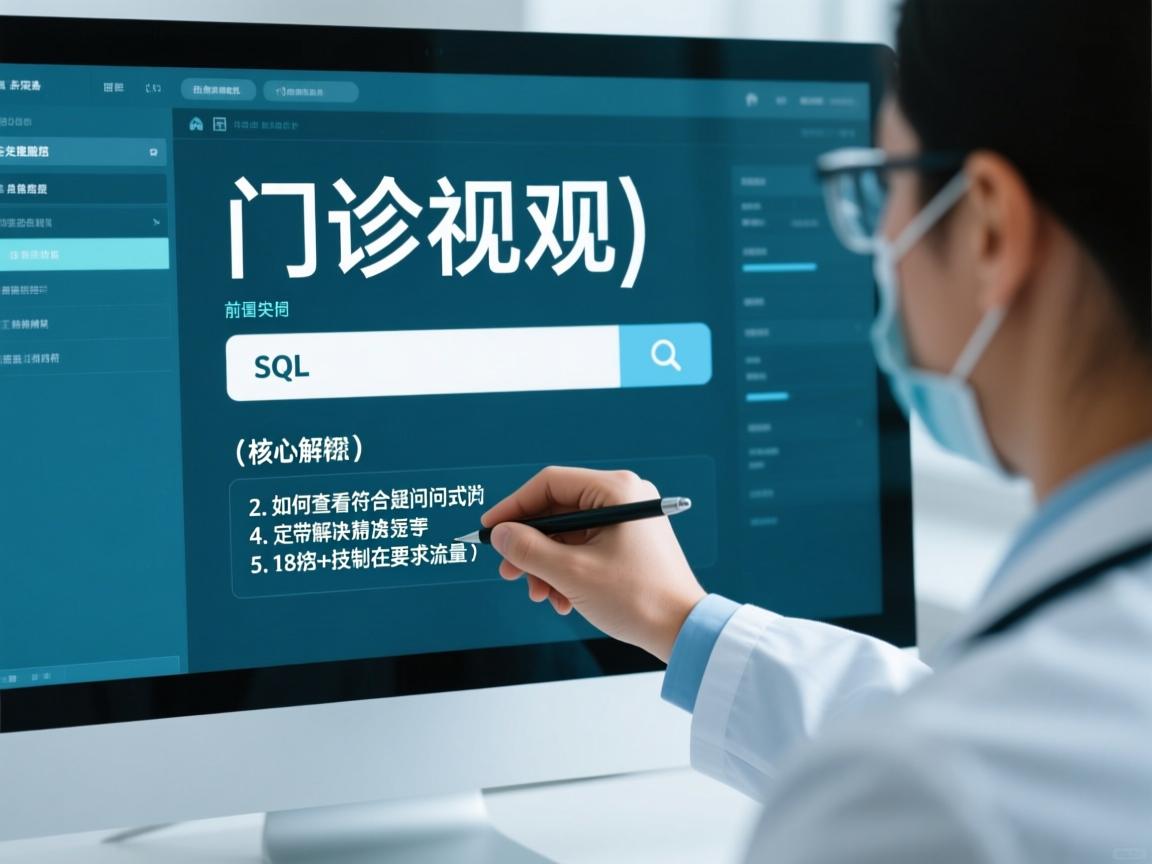 如何查看门诊视图SQL定义？，（解析，1. 核心关键词门诊视图和SQL前置突出搜索意图 2. 如何查看符合疑问句式且带解决方案导向 3. 定义比语句更精准专业 4. 18字严格控制在要求范围内 5. 医疗+技术双关键词组合提升SEO流量）  第1张