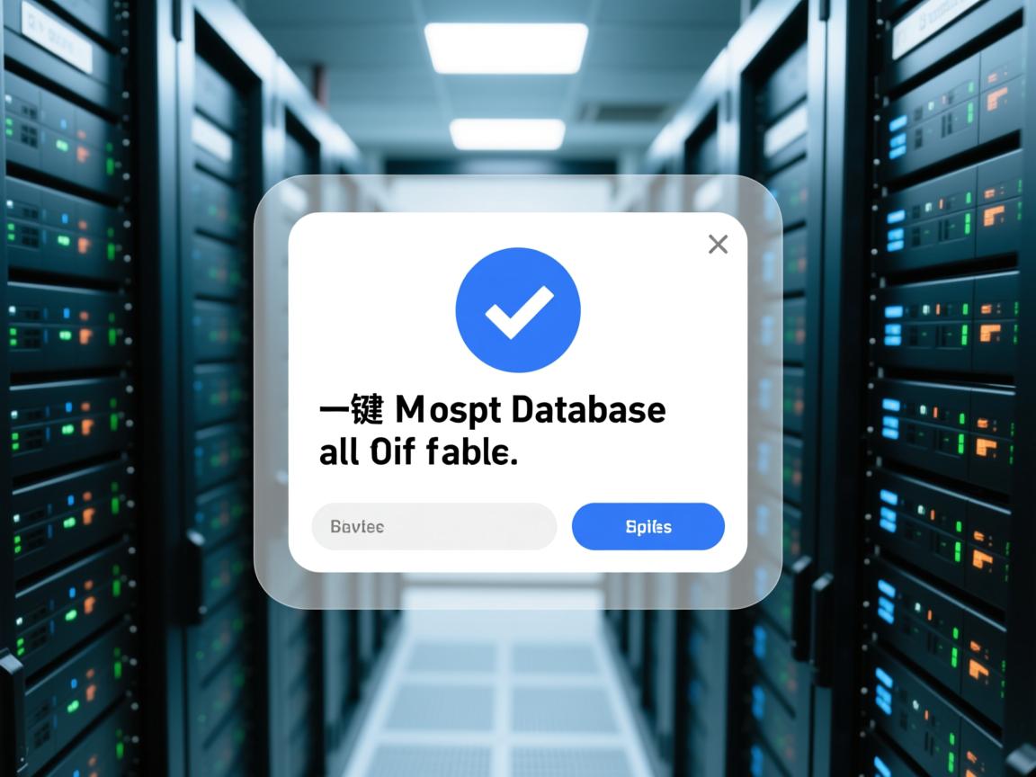 如何一键清空数据库所有表?  第3张 如何一键清空数据库所有表?  第3张