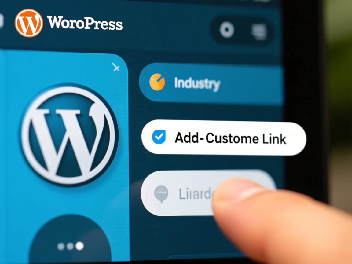 WordPress按钮如何添加自定义链接?