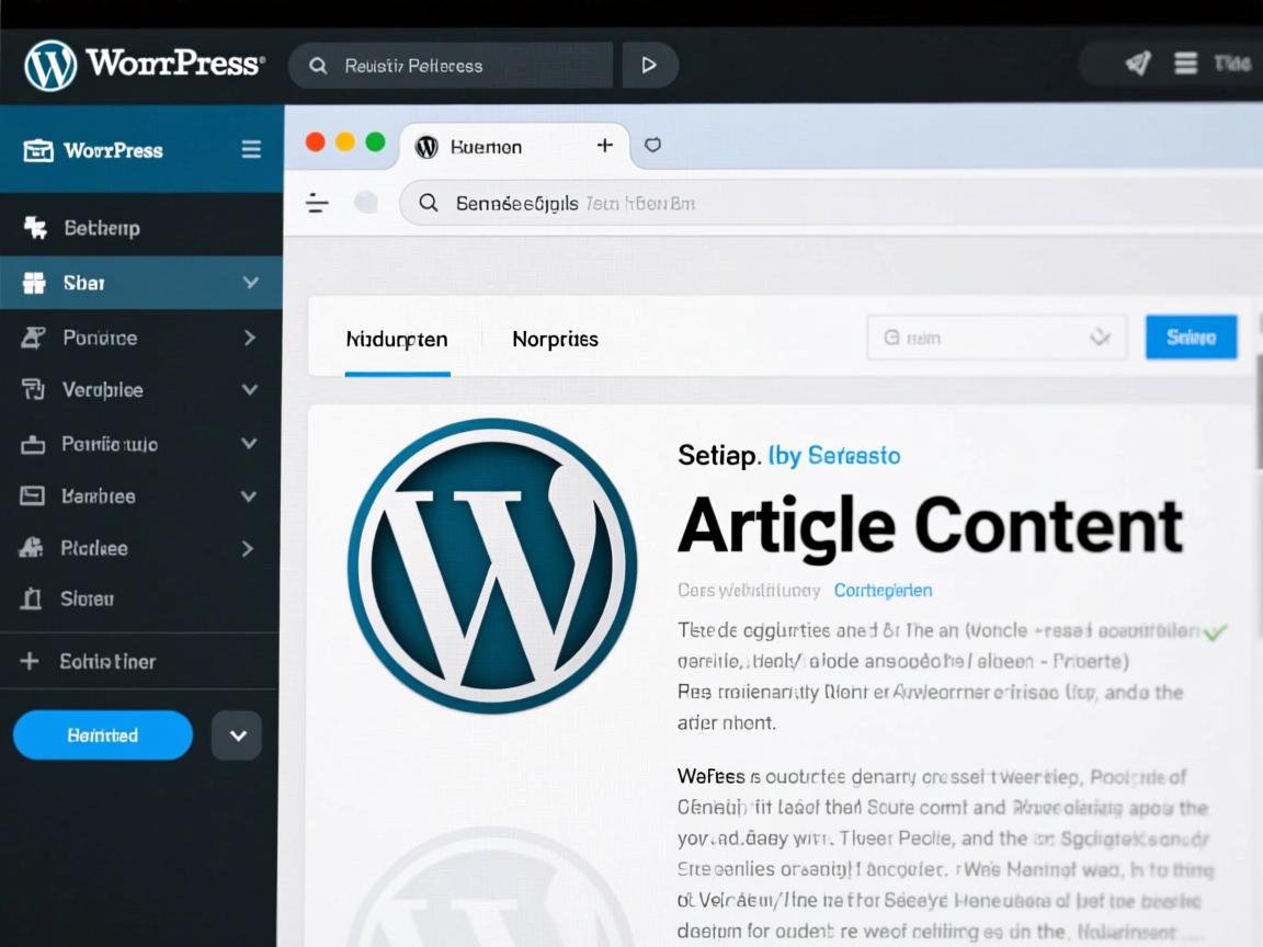 如何在WordPress设置文章内容?
