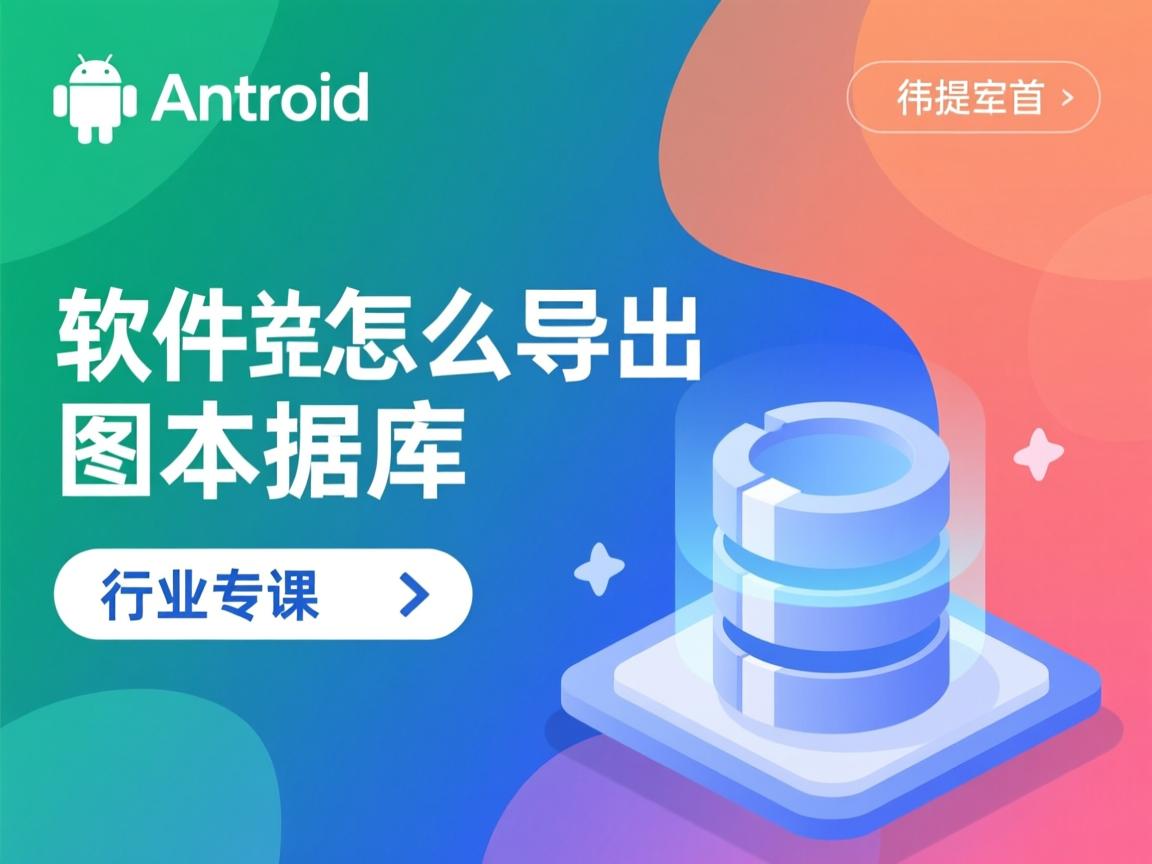 安卓软件怎么导出数据库  第2张 安卓软件怎么导出数据库  第2张