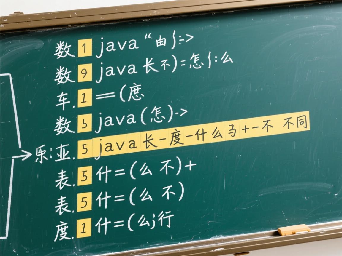 java数组长度怎么表示什么不同