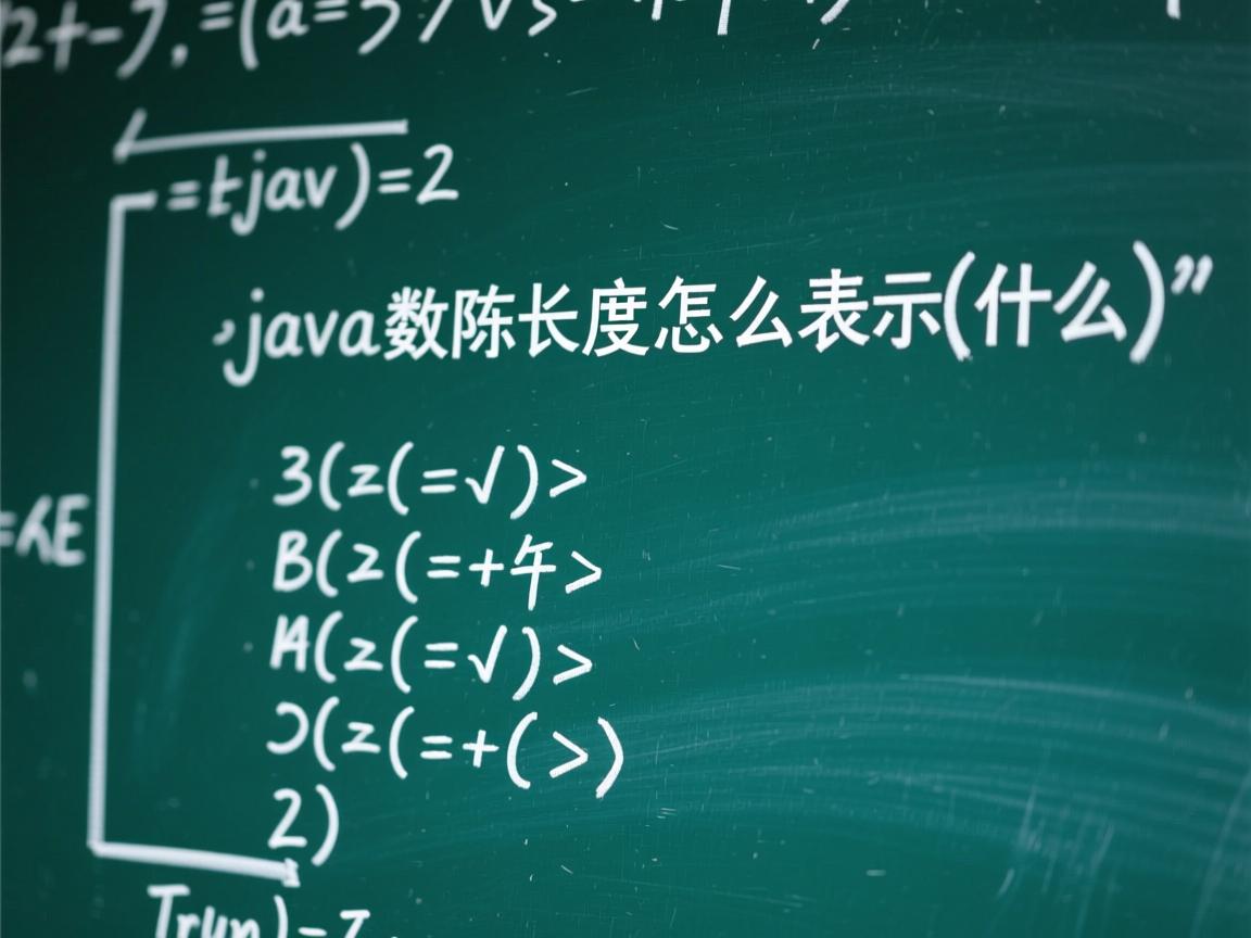 java数组长度怎么表示什么