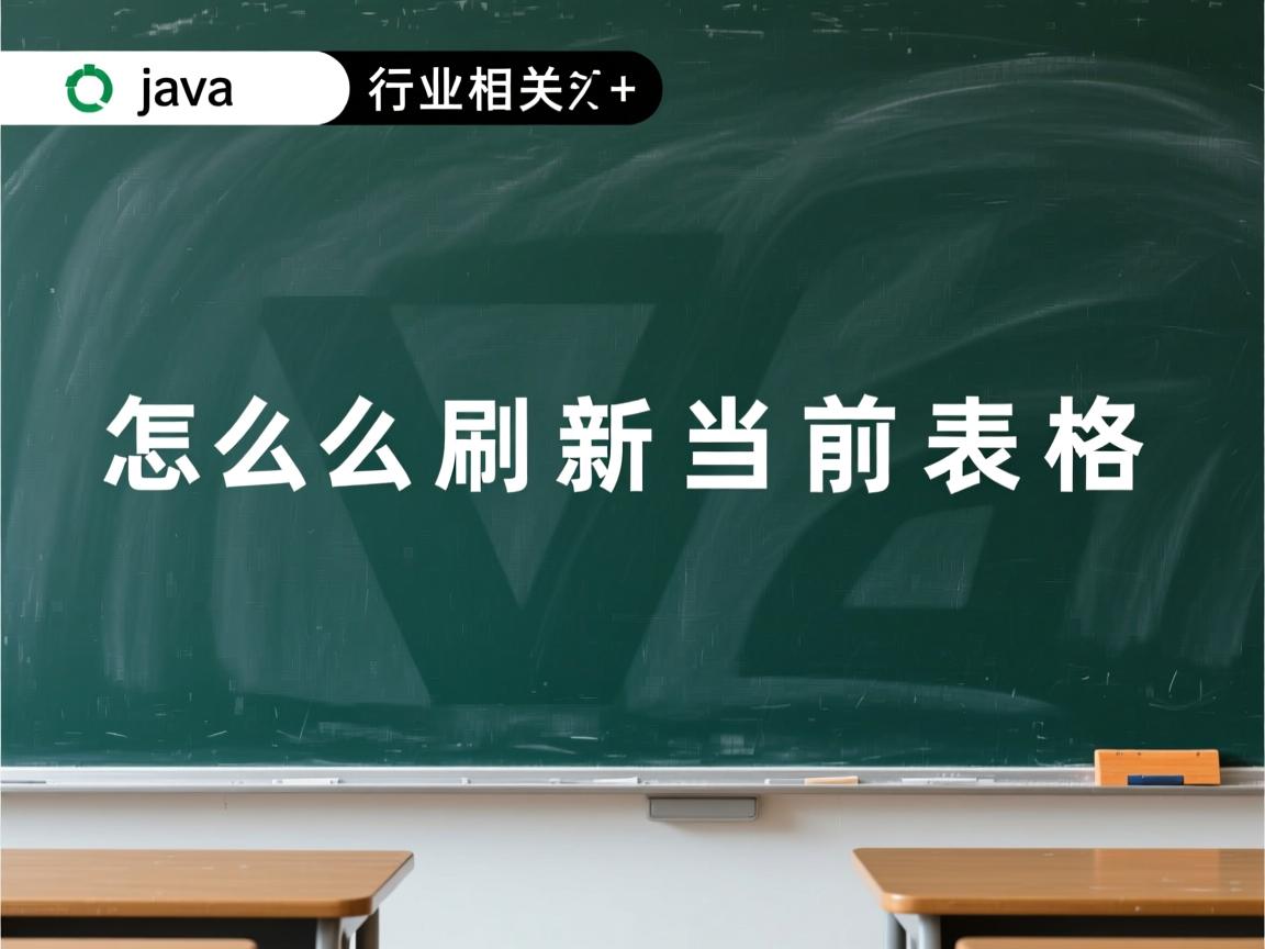 java怎么刷新当前表格  第2张 java怎么刷新当前表格  第2张