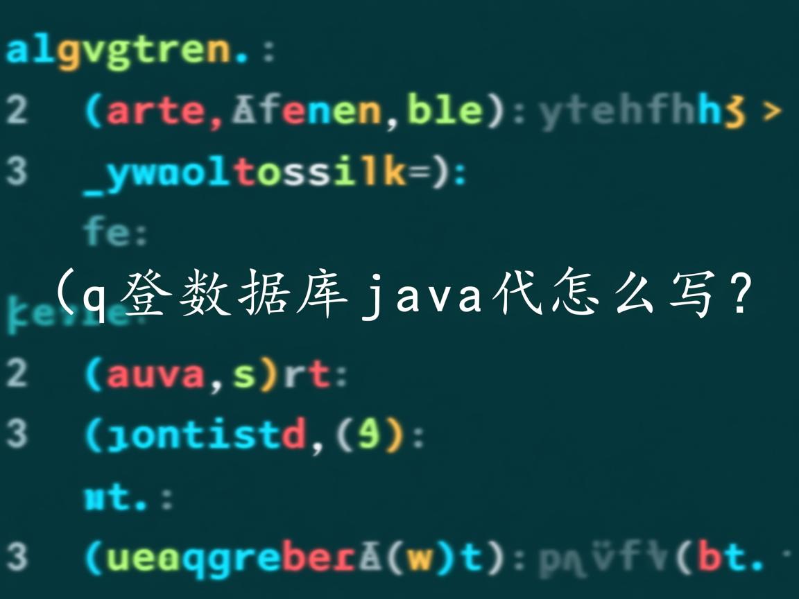 qq登录数据库java代码怎么写  第2张