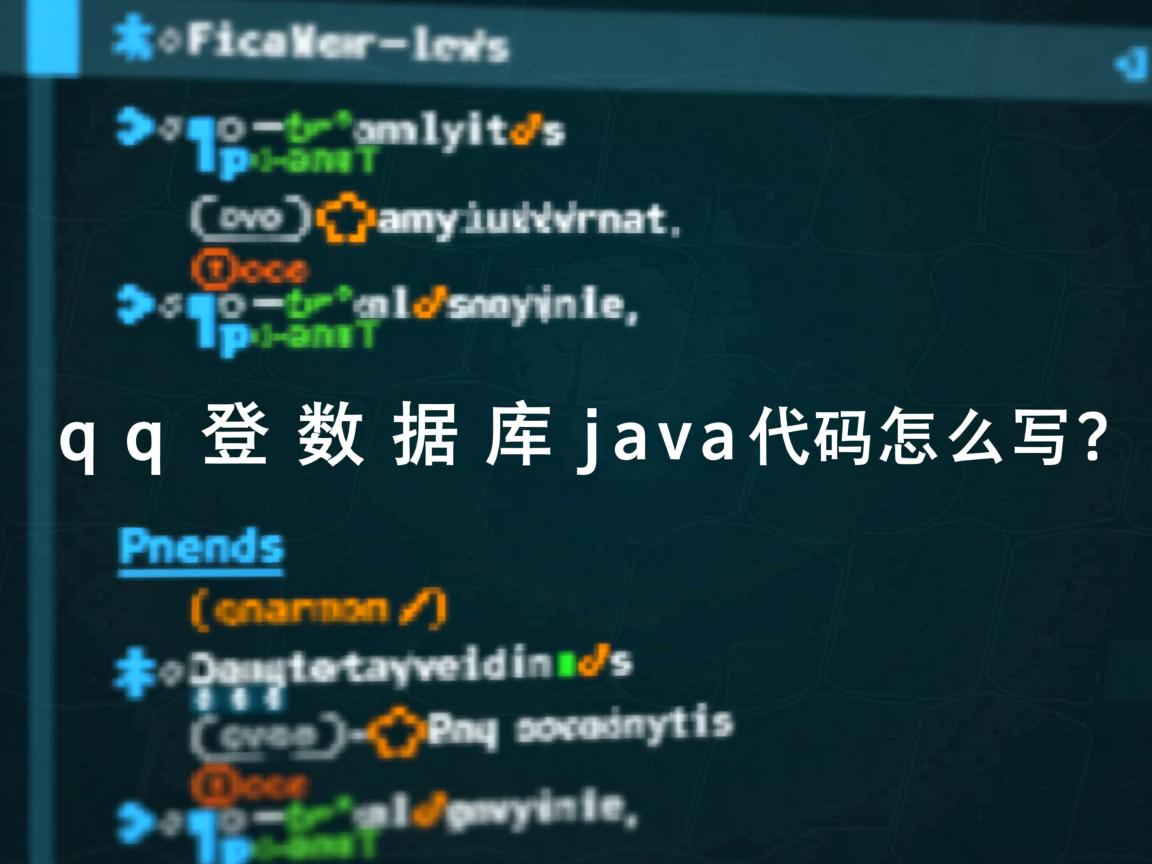 qq登录数据库java代码怎么写  第3张
