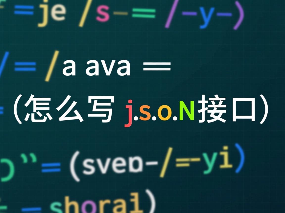 java 怎么写json接口  第3张 java 怎么写json接口  第3张