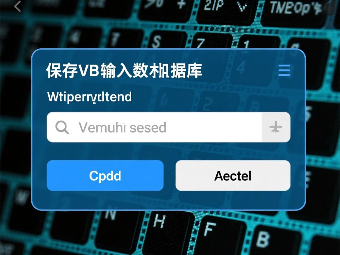 怎么保存vb输入数据库  第2张