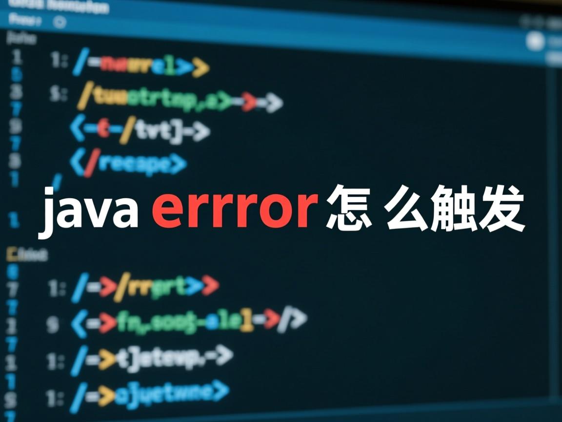 java error怎么触发  第2张