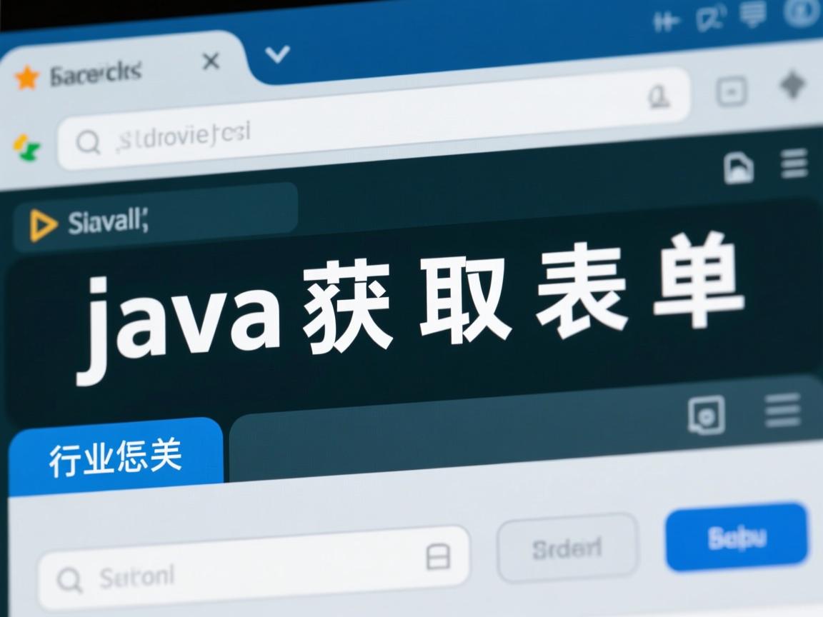 java中怎么获取表单