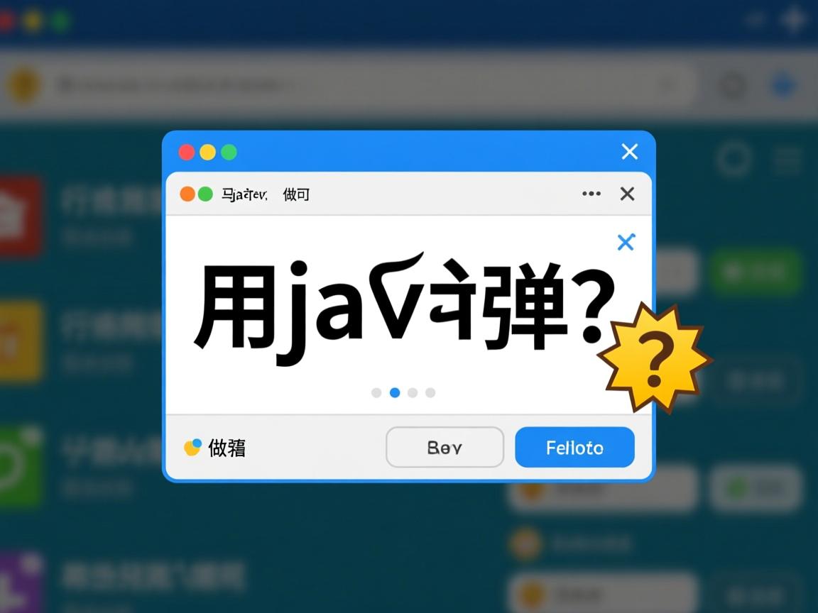 怎么用java做弹窗  第3张 怎么用java做弹窗  第3张