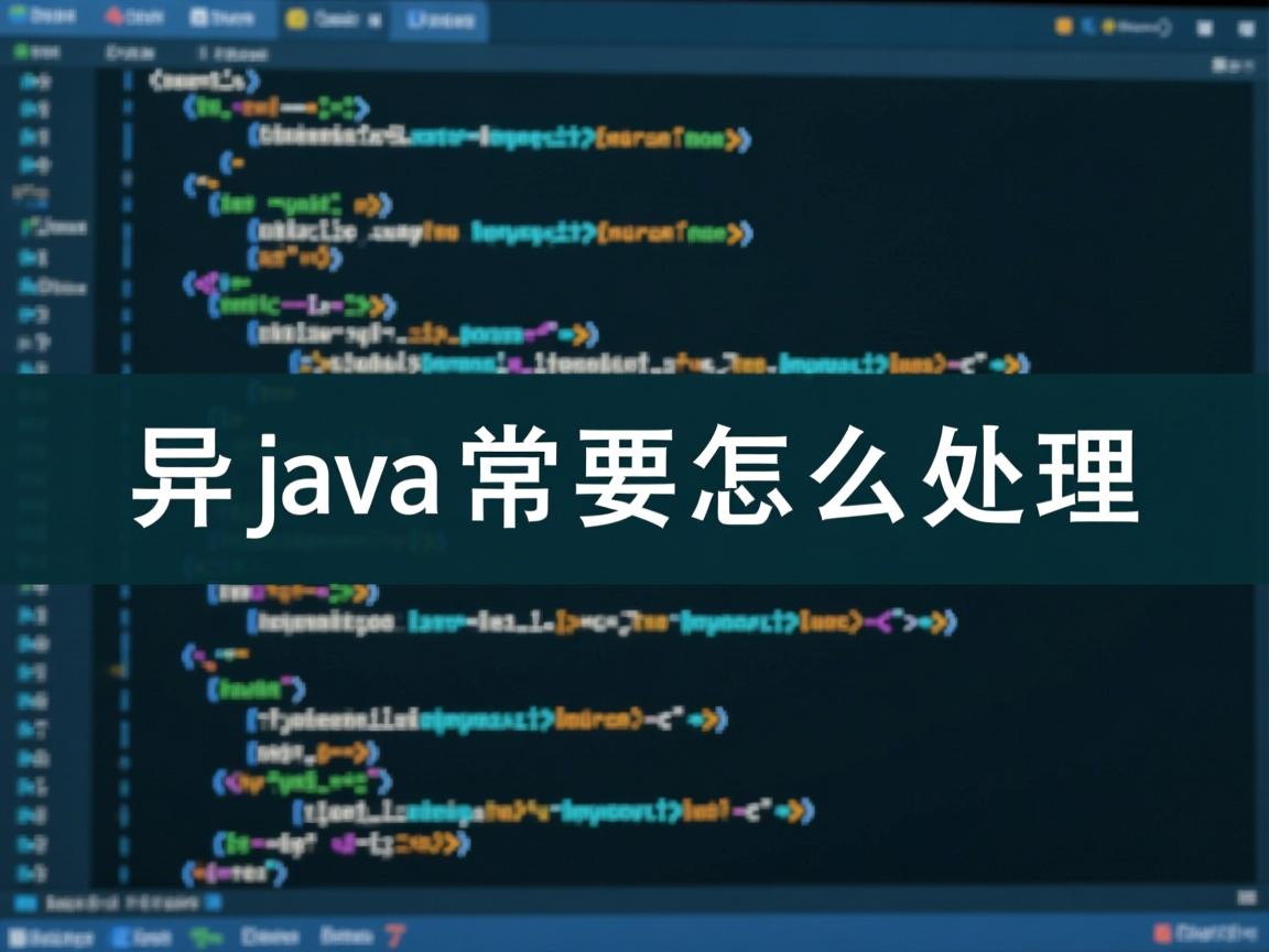 java异常要怎么处理  第3张 java异常要怎么处理  第3张