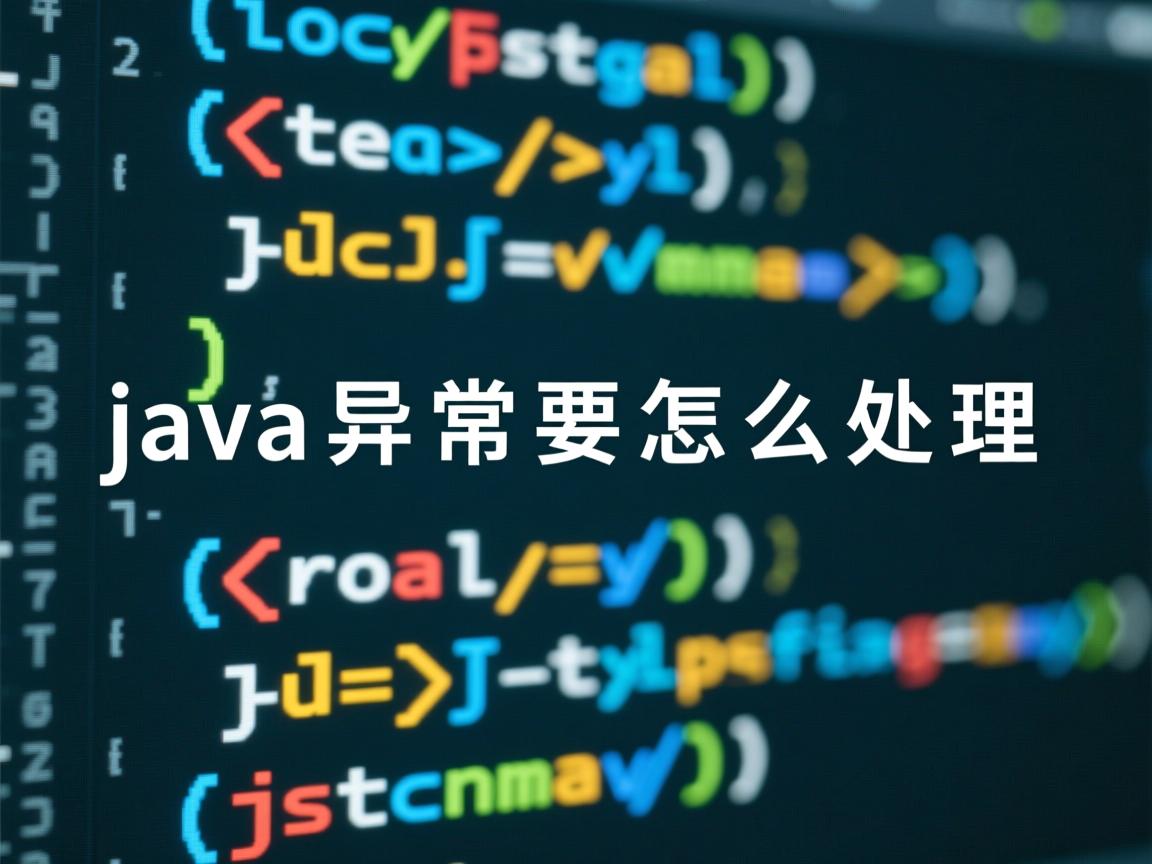 java异常要怎么处理  第2张 java异常要怎么处理  第2张