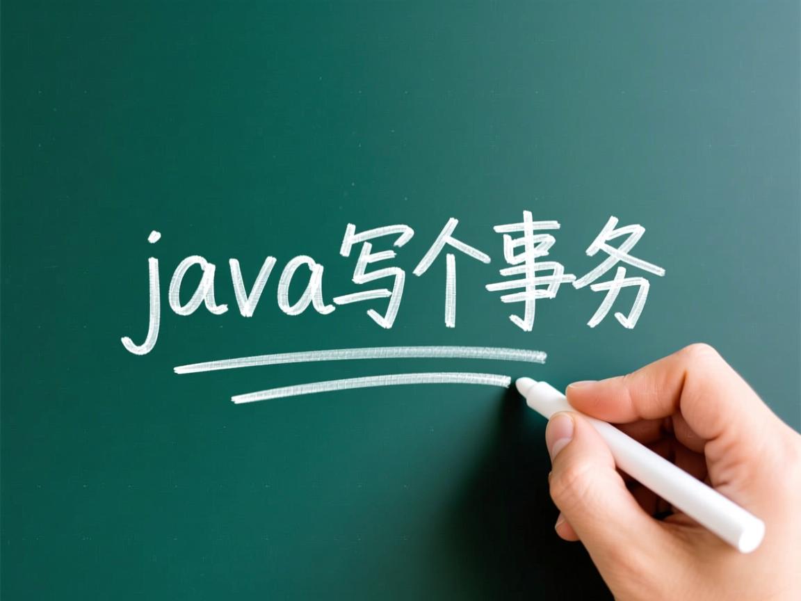 java中怎么写一个事务  第3张