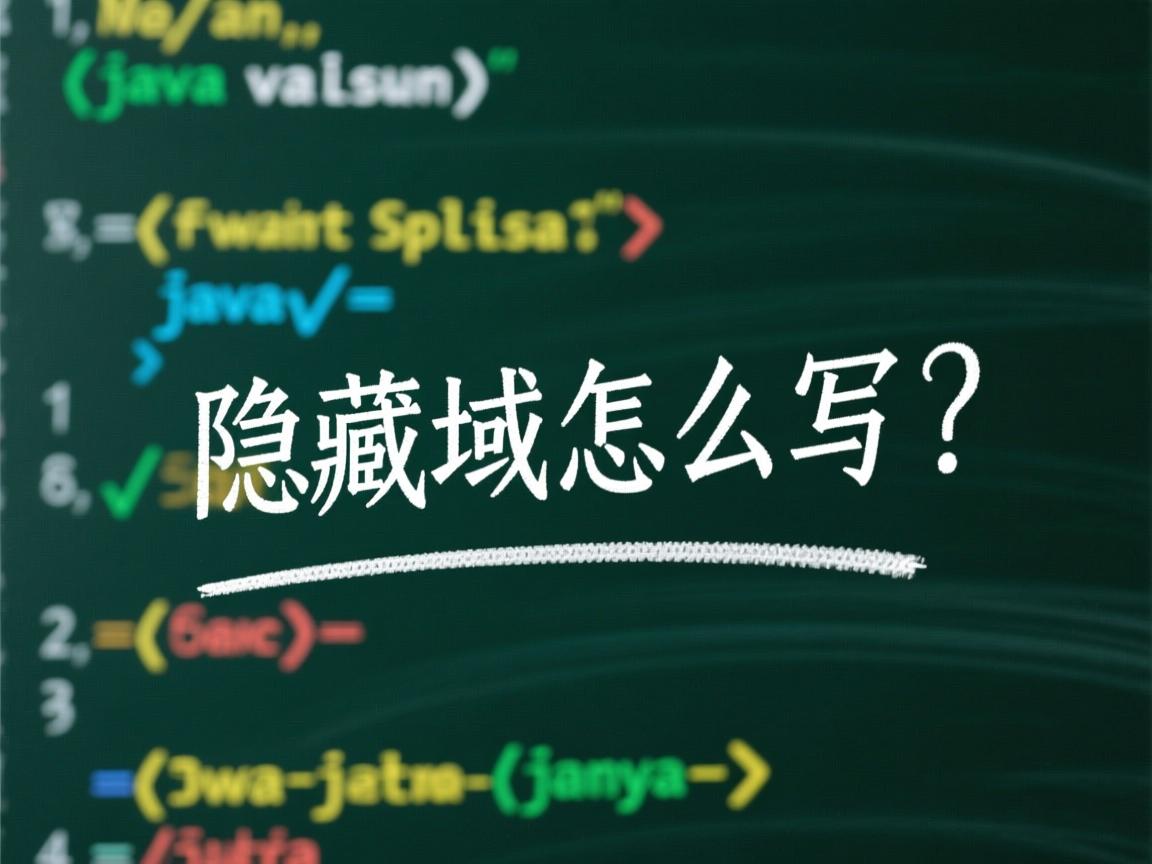 java隐藏域怎么写  第1张 java隐藏域怎么写  第1张