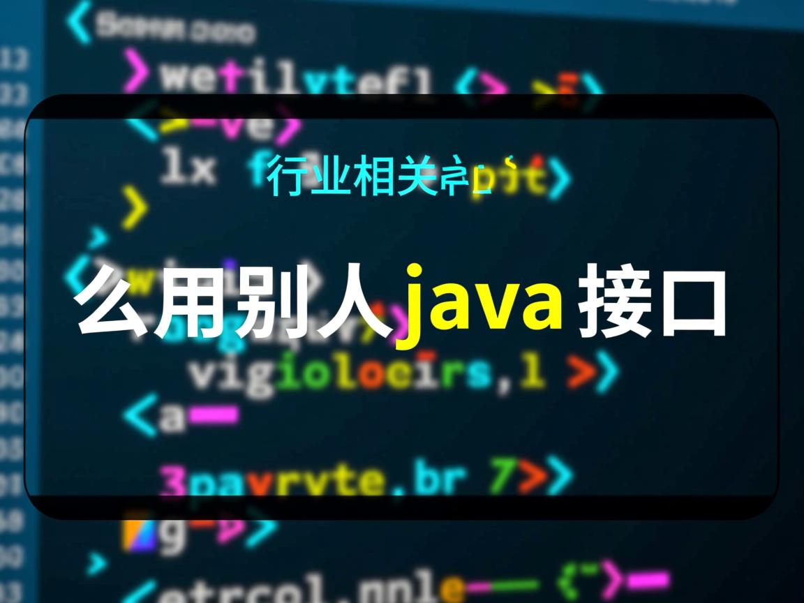 怎么用别人java接口  第1张 怎么用别人java接口  第1张