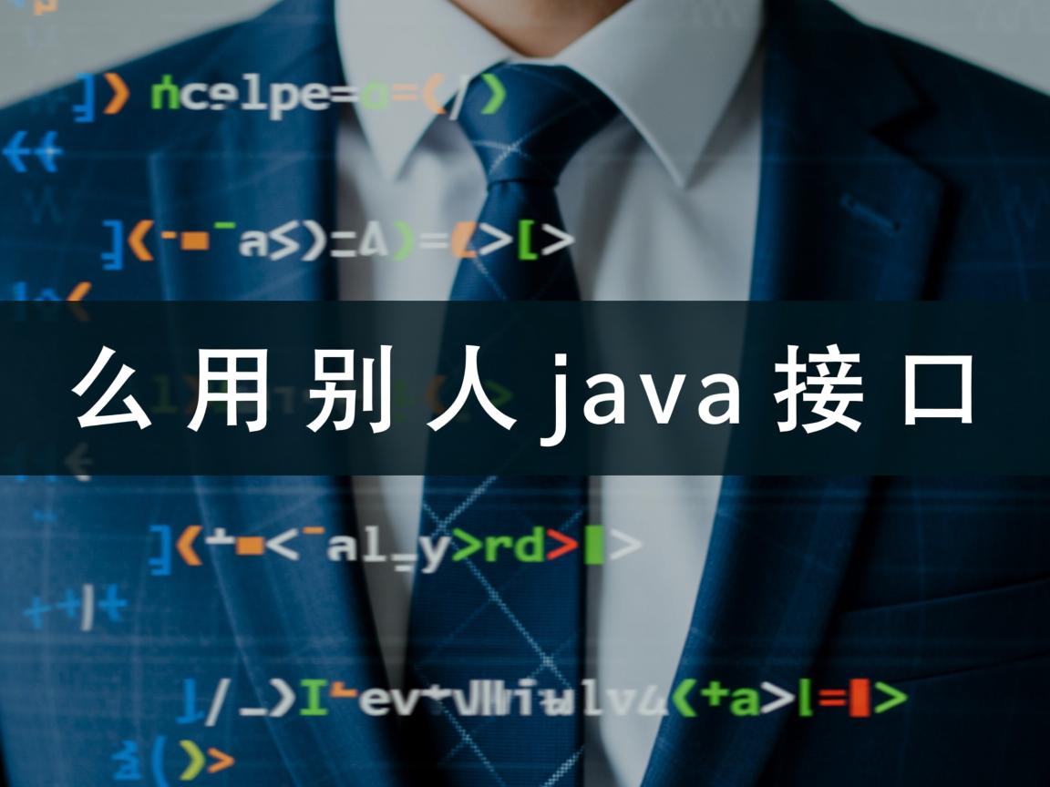 怎么用别人java接口  第2张 怎么用别人java接口  第2张