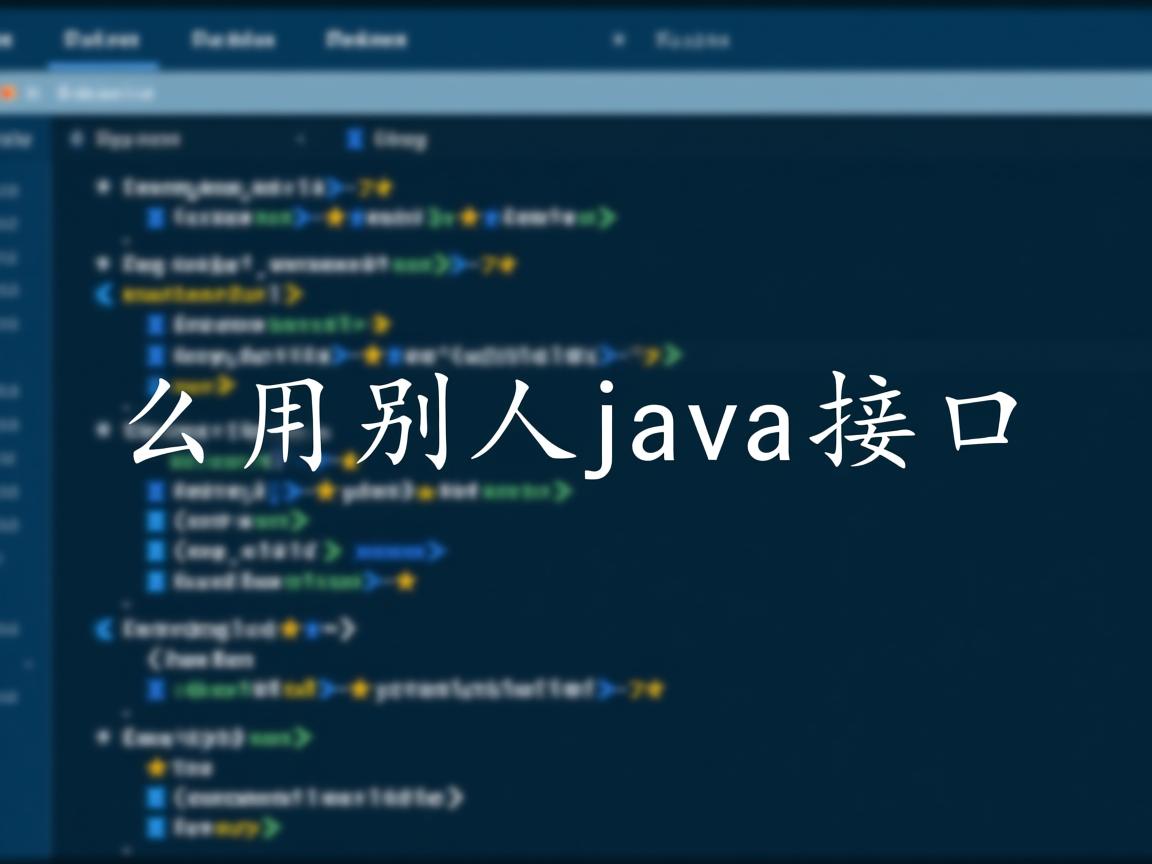 怎么用别人java接口  第3张 怎么用别人java接口  第3张