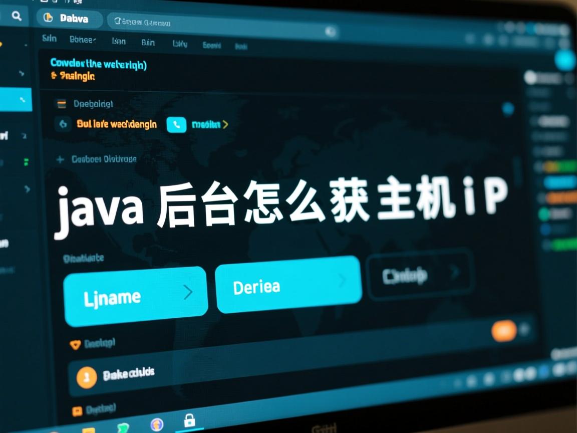java后台怎么获取主机ip  第3张 java后台怎么获取主机ip  第3张