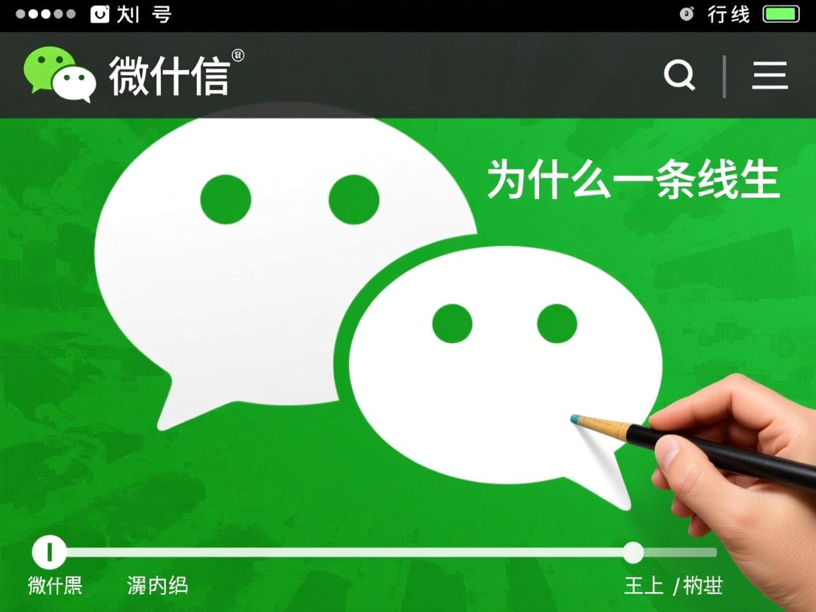 微信为什么出现一条线