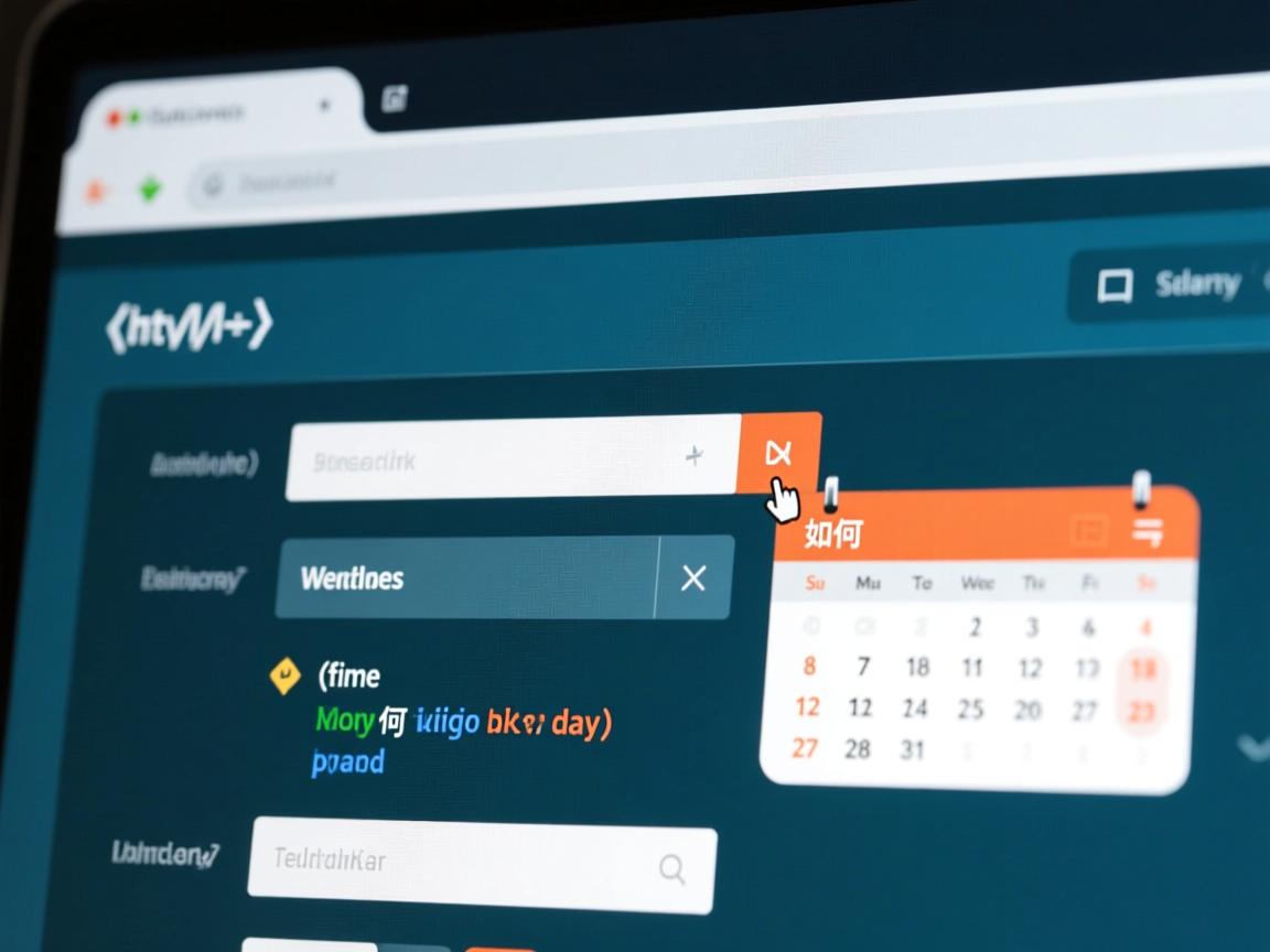 html表单标签如何添加日历  第2张 html表单标签如何添加日历  第2张