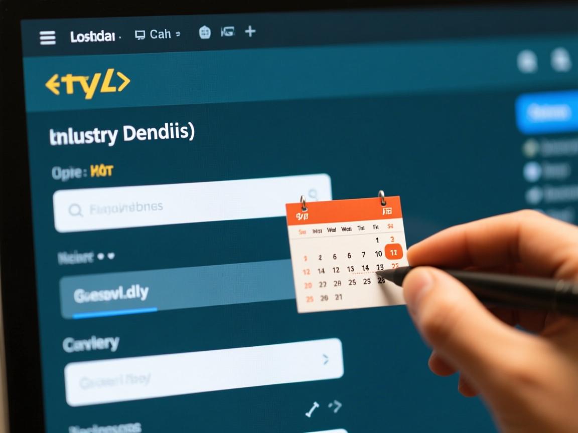 html表单标签如何添加日历  第3张 html表单标签如何添加日历  第3张