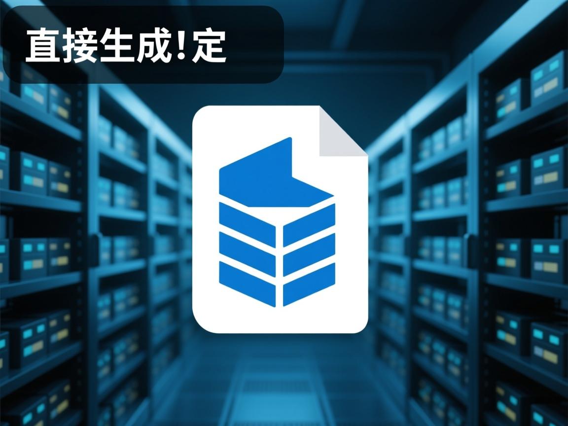 怎么直接生成数据库文件  第3张 怎么直接生成数据库文件  第3张