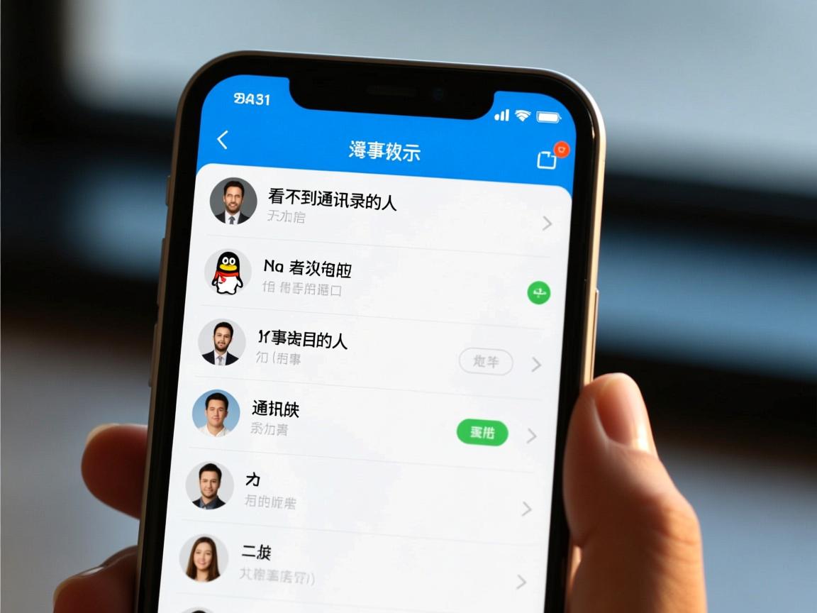 QQ为什么看不到通讯录的人  第3张 QQ为什么看不到通讯录的人  第3张