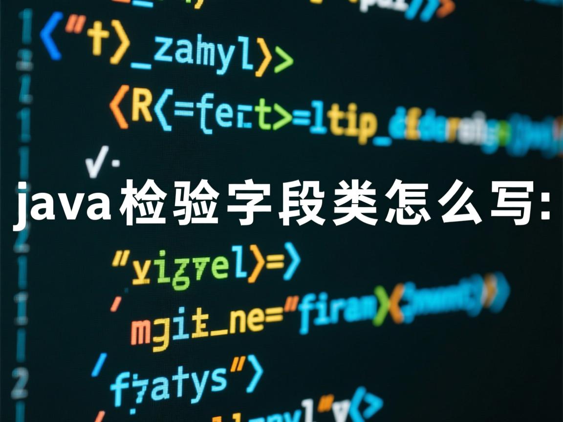 java检验字段类怎么写  第1张