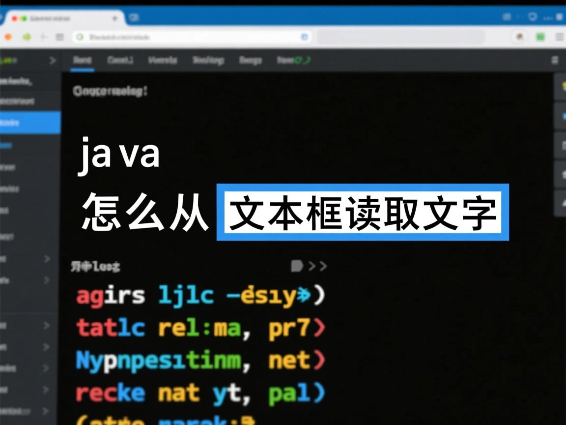 java怎么从文本框读取文字  第1张 java怎么从文本框读取文字  第1张