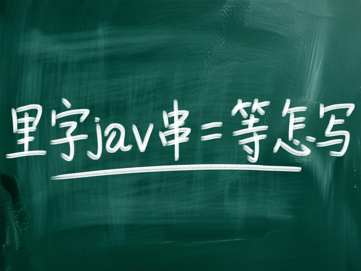 java里字符串相等怎么写  第2张 java里字符串相等怎么写  第2张