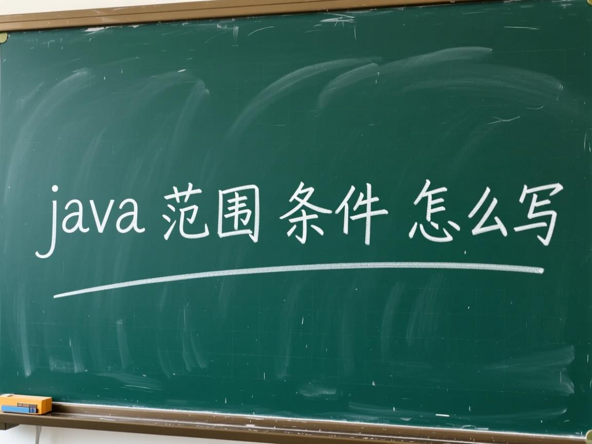 java范围条件怎么写  第3张 java范围条件怎么写  第3张