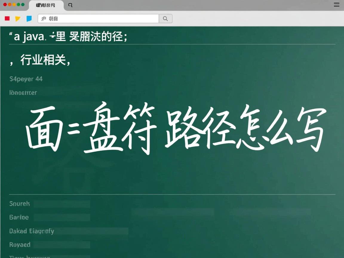 java里面盘符路径怎么写  第3张 java里面盘符路径怎么写  第3张