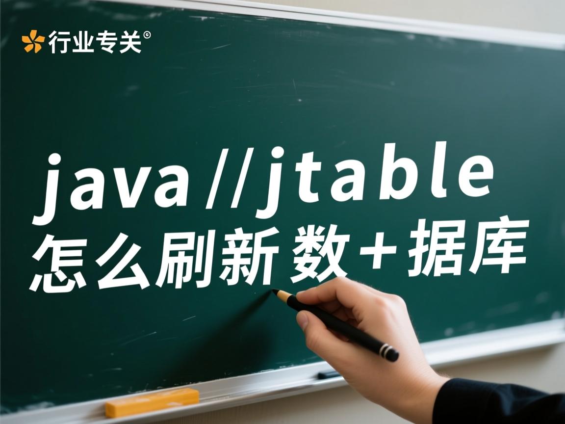 java jtable 怎么刷新数据库  第2张 java jtable 怎么刷新数据库  第2张