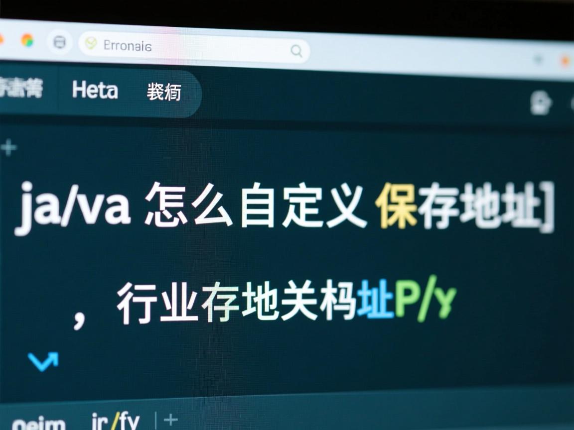 java怎么自定义保存地址