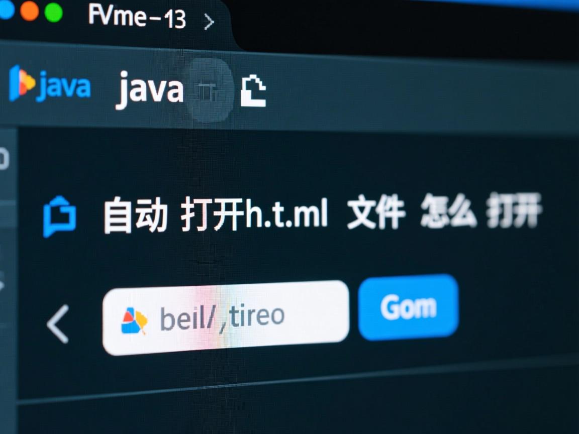 java自动打开html文件怎么打开  第2张
