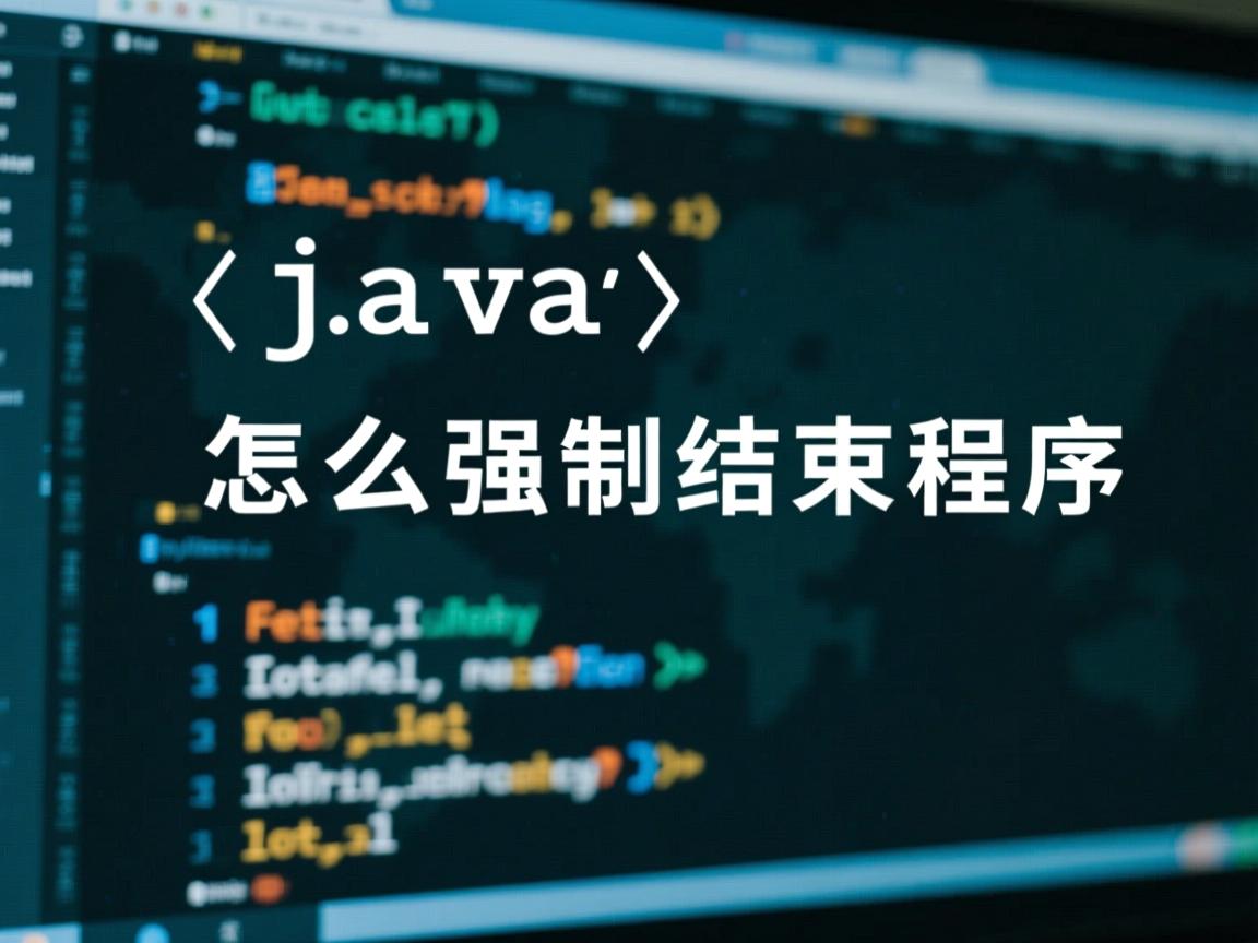 java怎么强制结束程序  第2张 java怎么强制结束程序  第2张