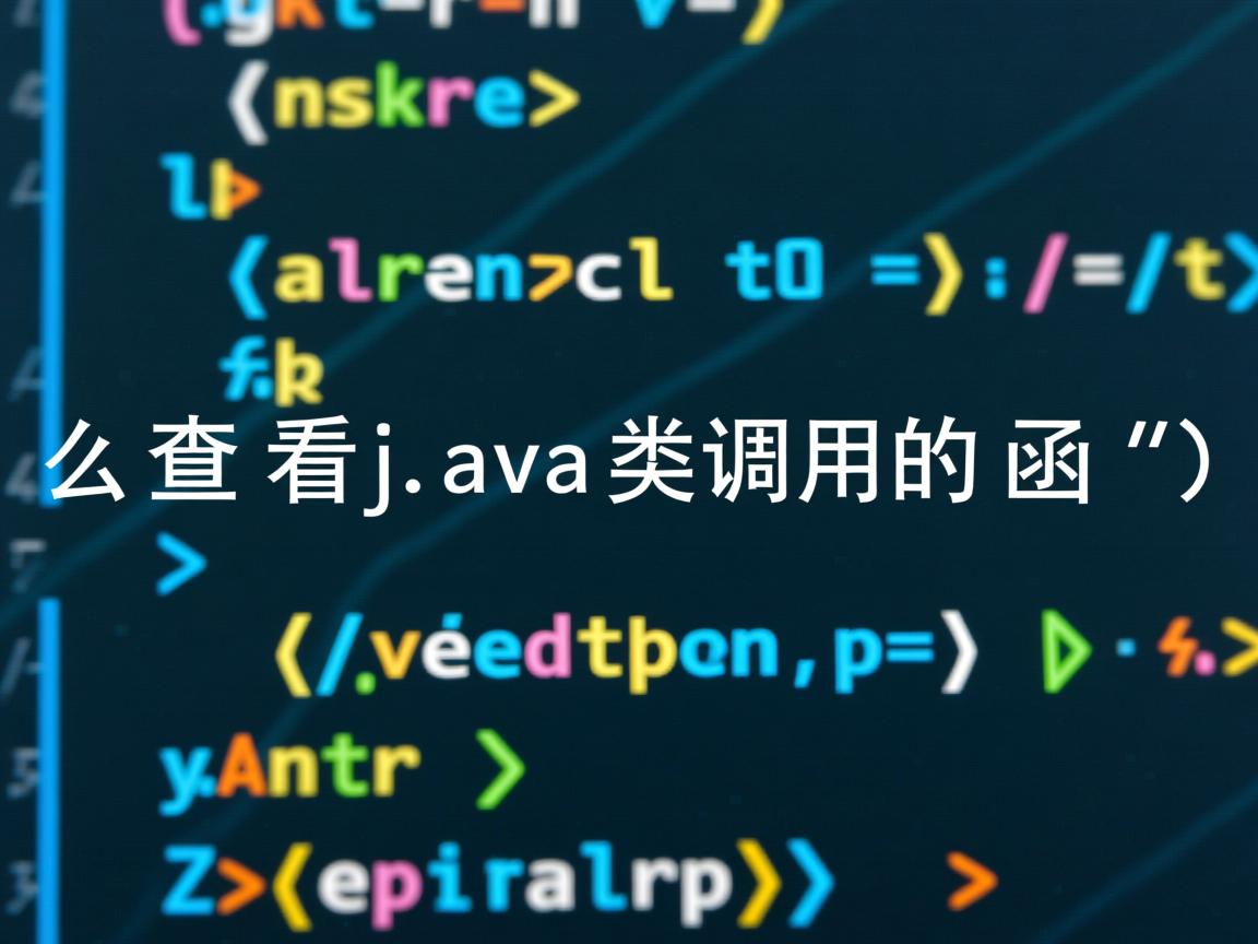 怎么查看java类调用的函数