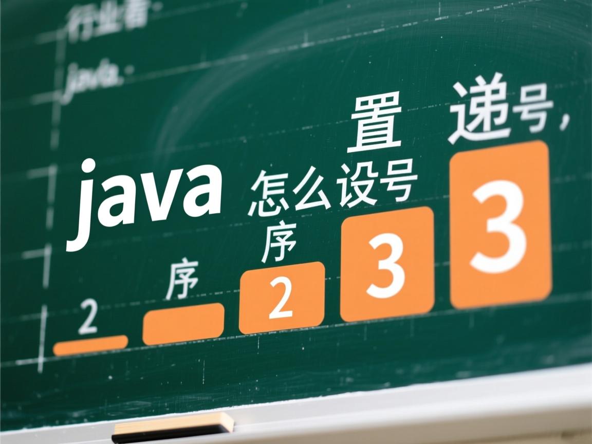 java怎么设置序号递增  第2张 java怎么设置序号递增  第2张