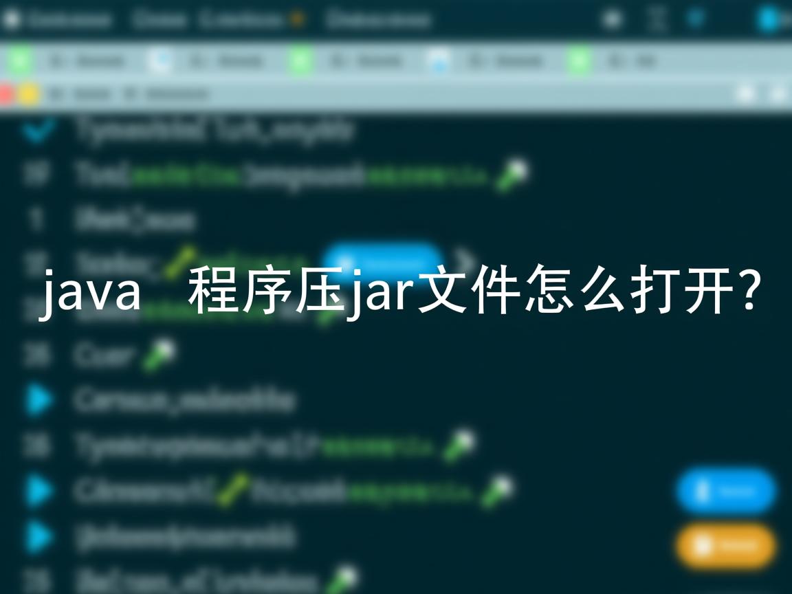 java 程序解压jar文件怎么打开  第1张