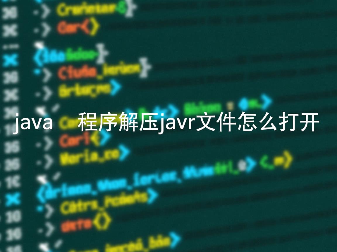 java 程序解压jar文件怎么打开  第2张