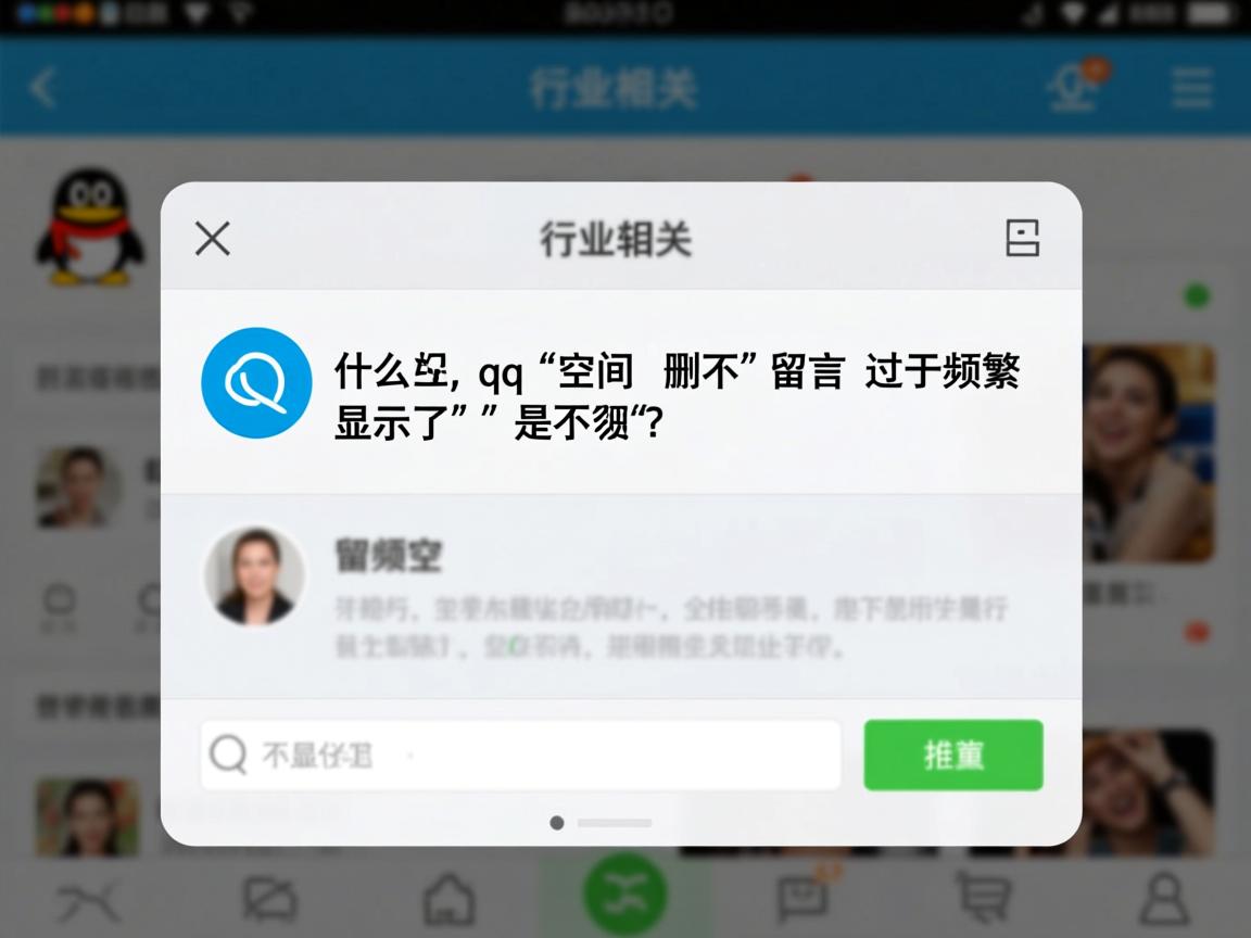 为什么qq空间删不了留言显示过于频繁  第1张 为什么qq空间删不了留言显示过于频繁  第1张