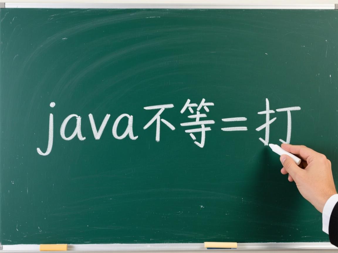 java里的不等于符号怎么打