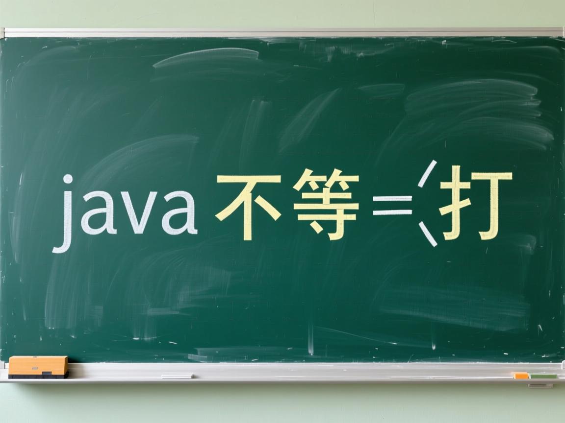 java里的不等于符号怎么打  第3张 java里的不等于符号怎么打  第3张