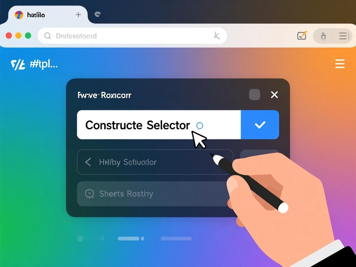 html如何构造选择器  第1张