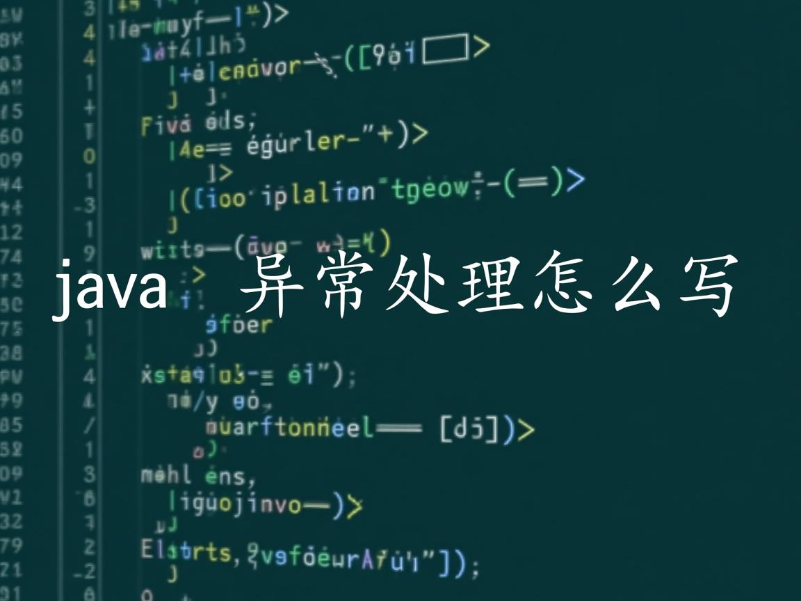 java 异常处理怎么写  第2张 java 异常处理怎么写  第2张